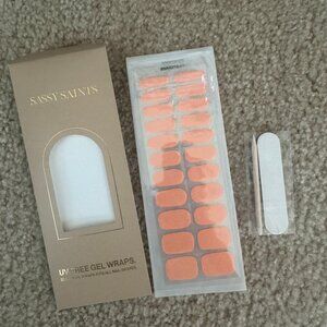 ✨ Sassy Saints UV-Free Gel Nail Wraps – Peach Glow ✨